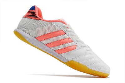 Men's Adidas Top Sala IC Football Shoes - White/Pink/Blue