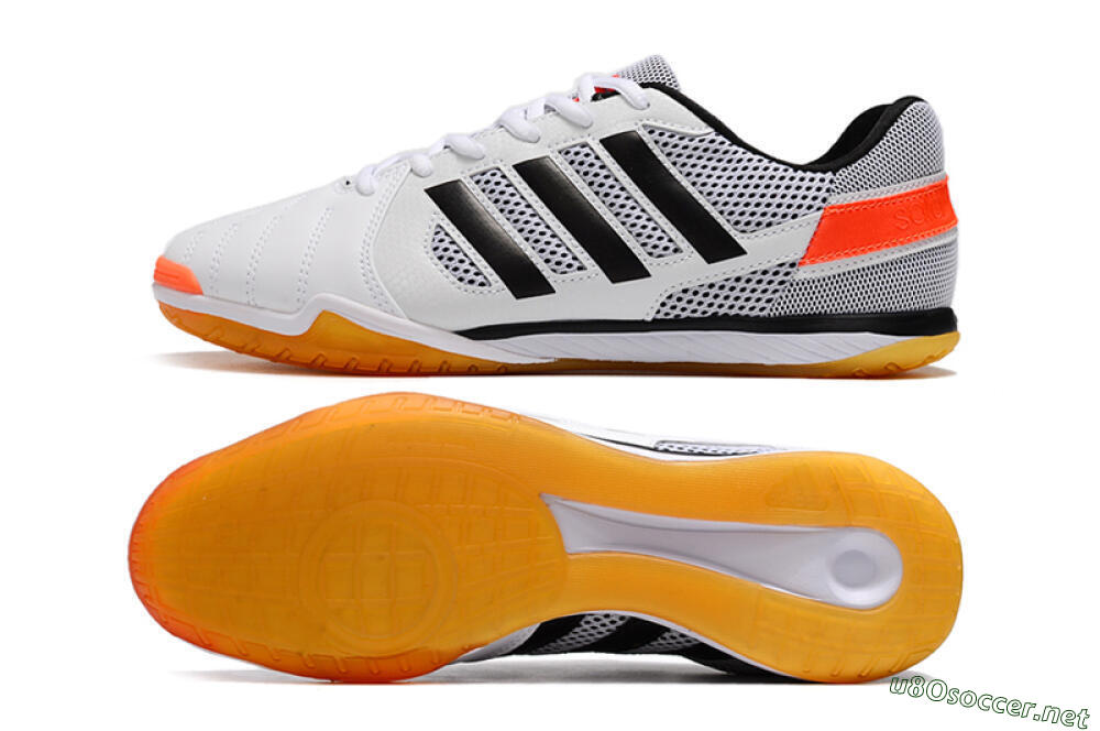 Men's Adidas Top Sala IC Football Shoes - White/Black/Red 1