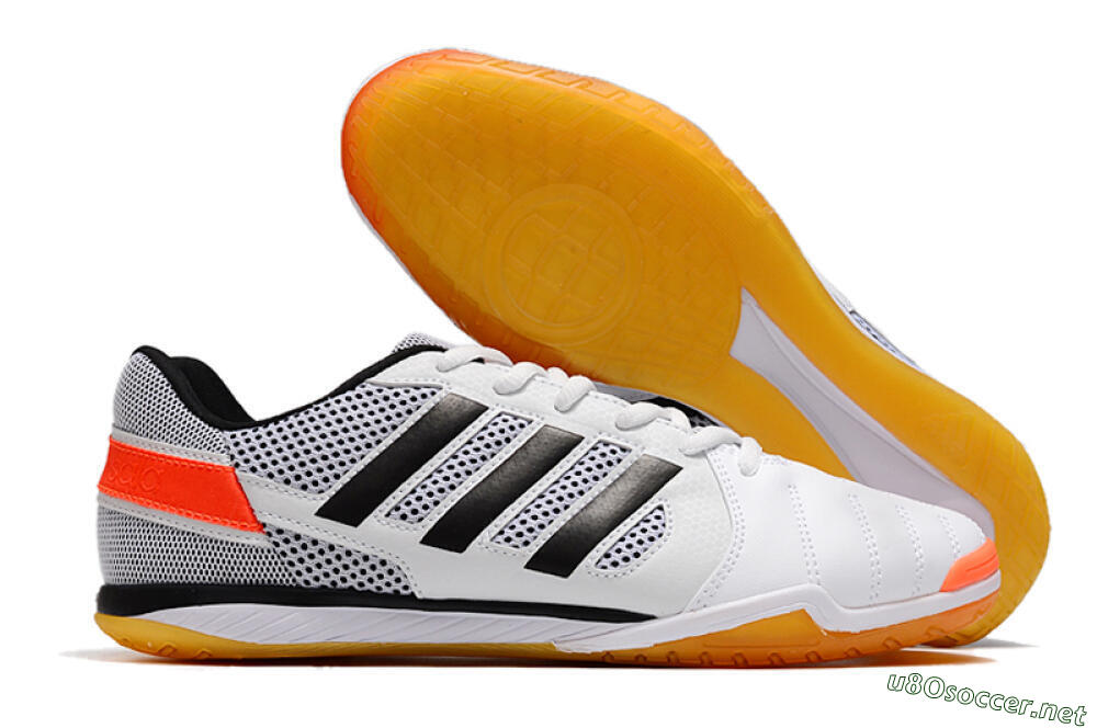 Men's Adidas Top Sala IC Football Shoes - White/Black/Red 2