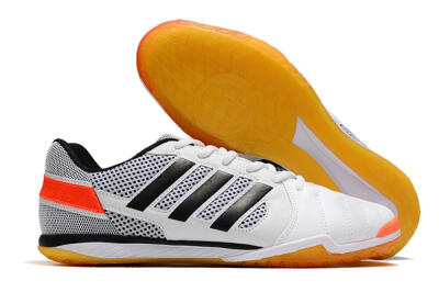 Men's Adidas Top Sala IC Football Shoes - White/Black/Red