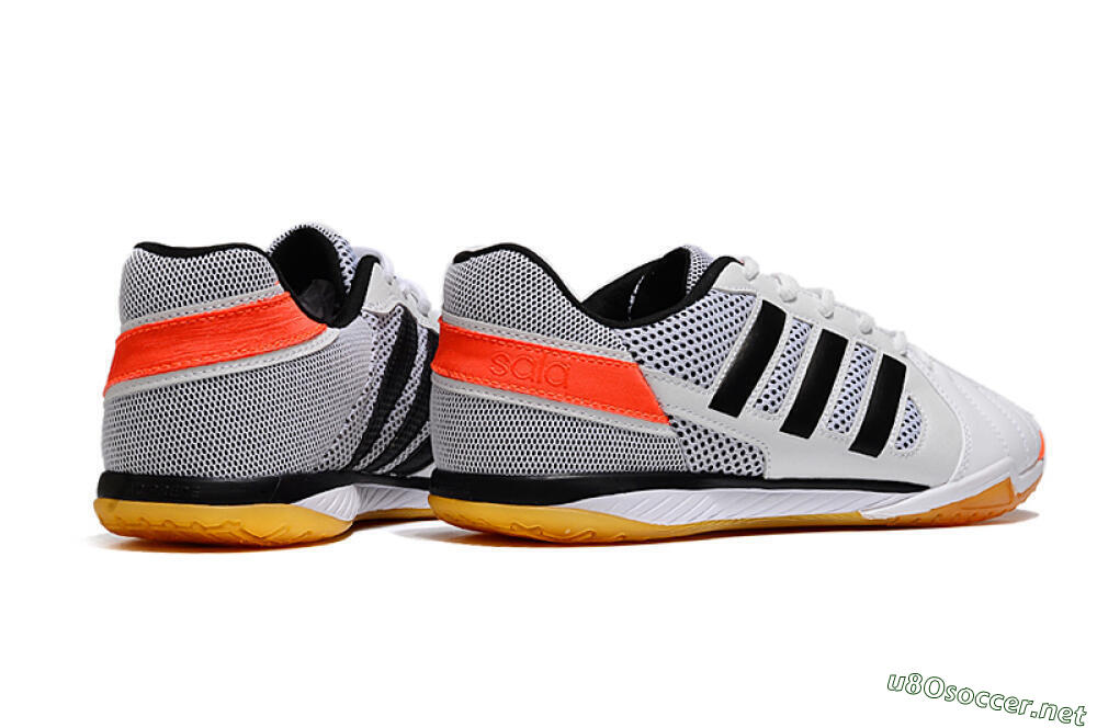 Men's Adidas Top Sala IC Football Shoes - White/Black/Red 6