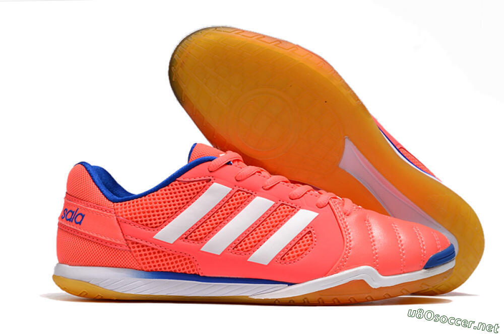 Men's Adidas Top Sala IC Football Shoes - Pink/White/Blue 2
