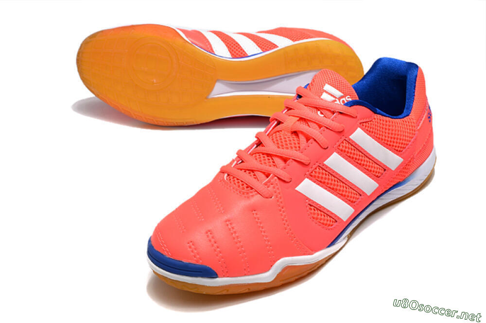 Men's Adidas Top Sala IC Football Shoes - Pink/White/Blue 3