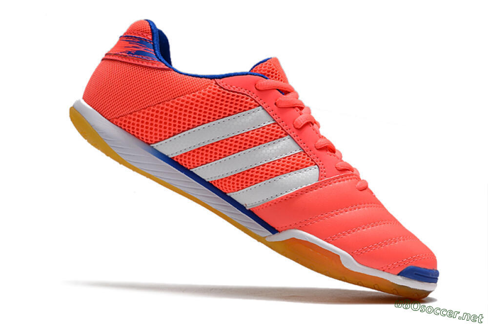 Men's Adidas Top Sala IC Football Shoes - Pink/White/Blue 4