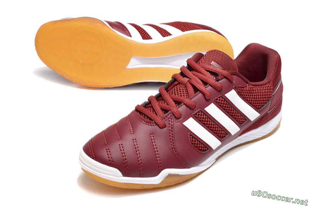 Men's Adidas Top Sala IC Football Shoes - Red/White 3
