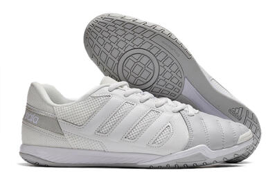 Men's Adidas Top Sala IC Football Shoes - White/Grey