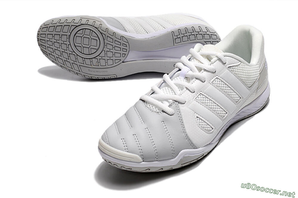Men's Adidas Top Sala IC Football Shoes - White/Grey 3