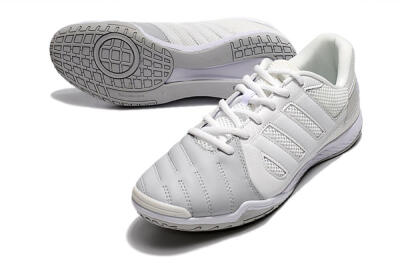 Men's Adidas Top Sala IC Football Shoes - White/Grey