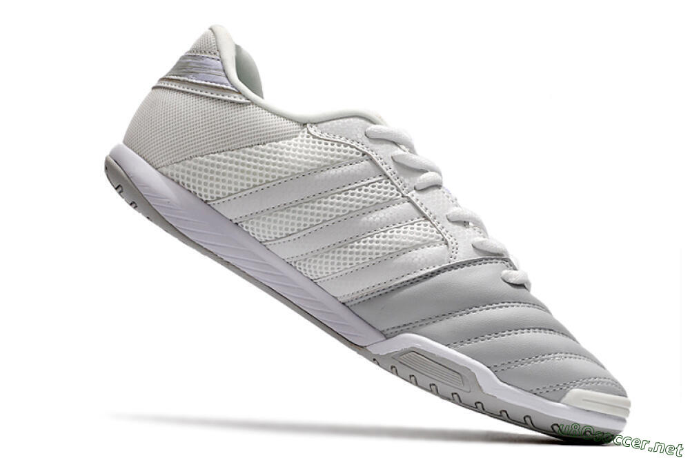 Men's Adidas Top Sala IC Football Shoes - White/Grey 4