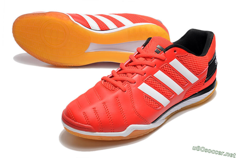 Men's Adidas Top Sala IC Football Shoes - Red/White/Black 3