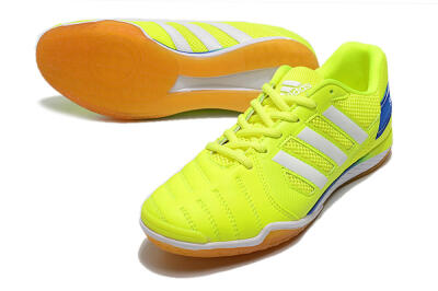 Men's Adidas Top Sala IC Football Shoes - Yellow/White/Blue