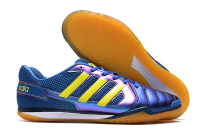 Men's Adidas Top Sala IC Football Shoes - Blue/Yellow/White