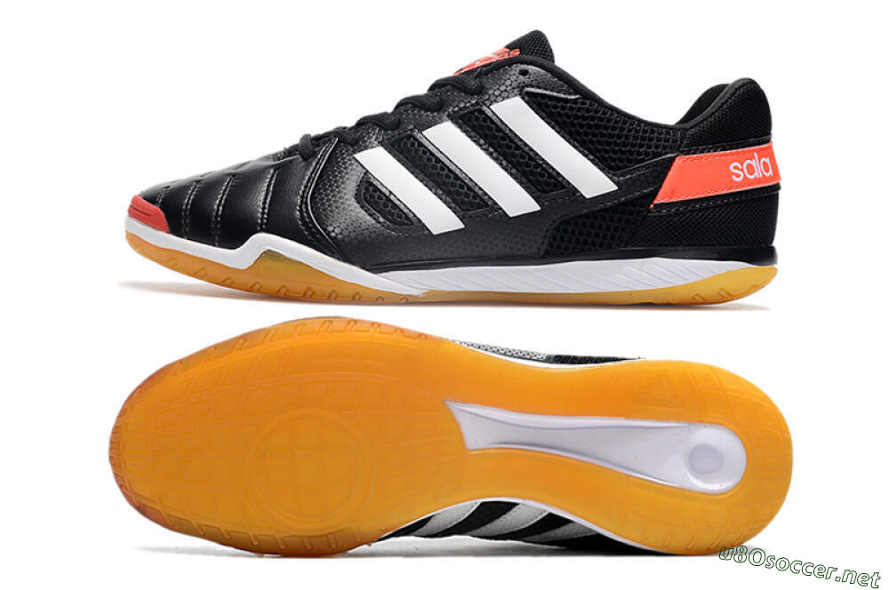 Men's Adidas Top Sala IC Football Shoes - Black/White/Red 1