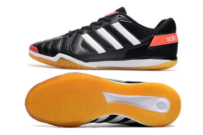 Men's Adidas Top Sala IC Football Shoes - Black/White/Red