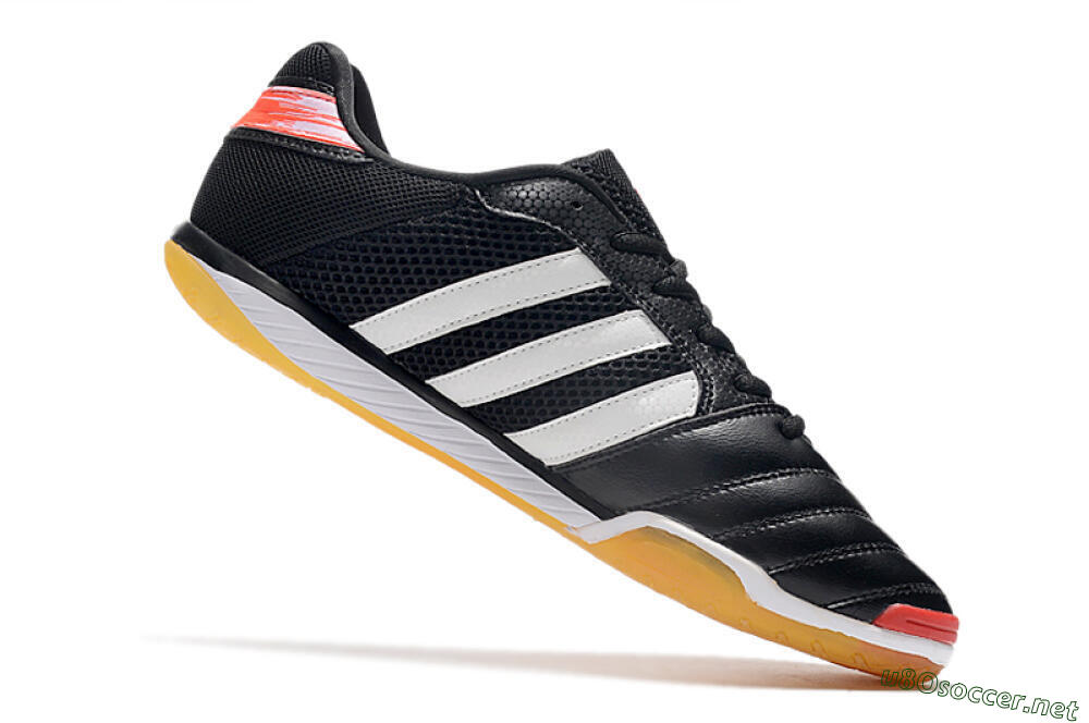 Men's Adidas Top Sala IC Football Shoes - Black/White/Red 4