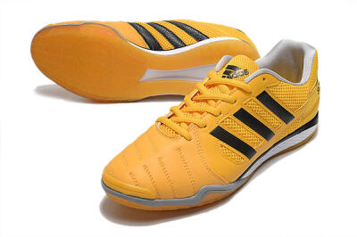 Men's Adidas Top Sala IC Football Shoes - Yellow/Black/White