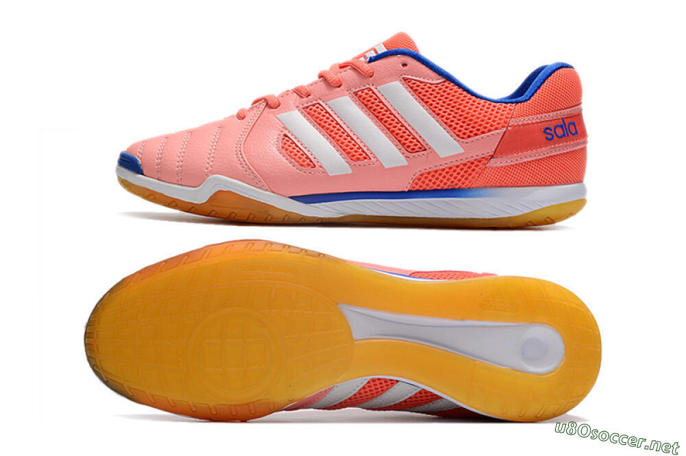 Men's Adidas Top Sala IC Football Shoes - Pink/White/Blue 1