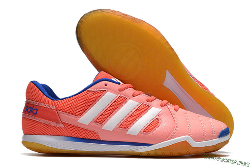 Men's Adidas Top Sala IC Football Shoes - Pink/White/Blue 2