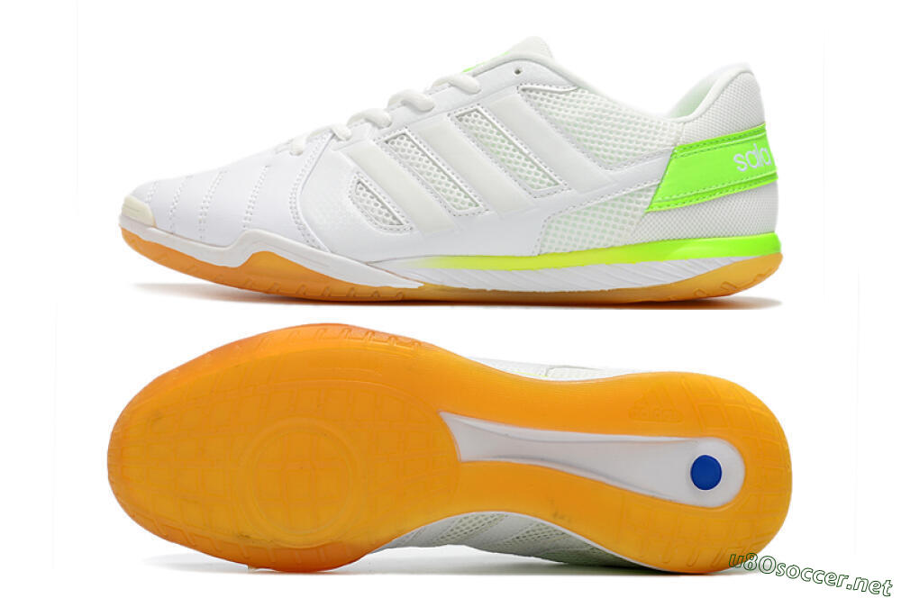 Men's Adidas Top Sala IC Football Shoes - White/Yellow 1