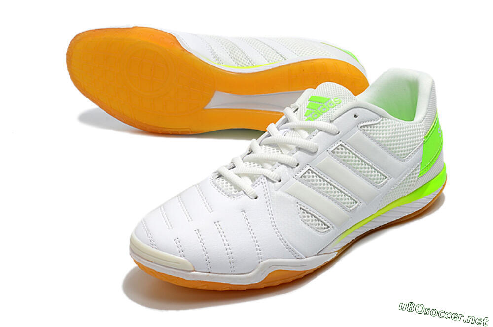 Men's Adidas Top Sala IC Football Shoes - White/Yellow 3