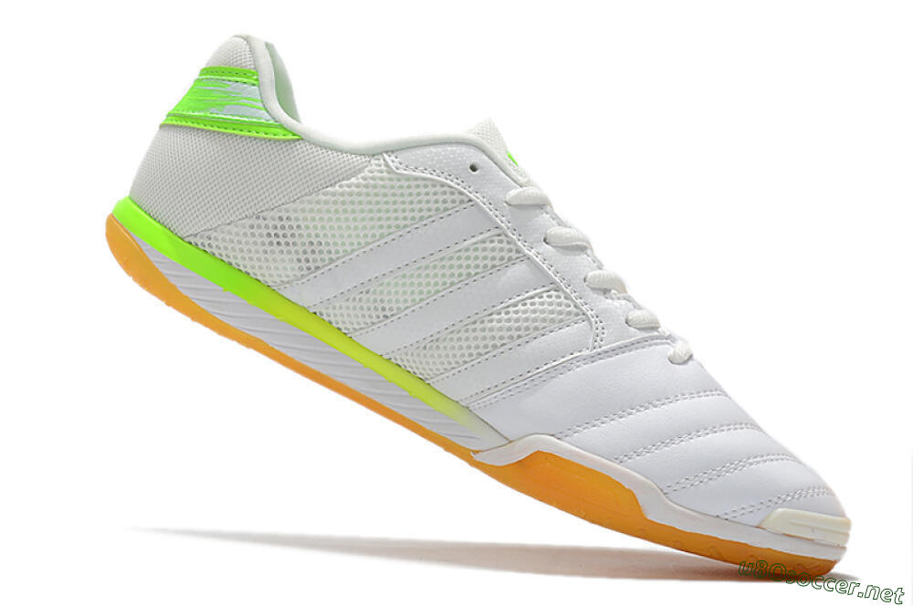 Men's Adidas Top Sala IC Football Shoes - White/Yellow 4