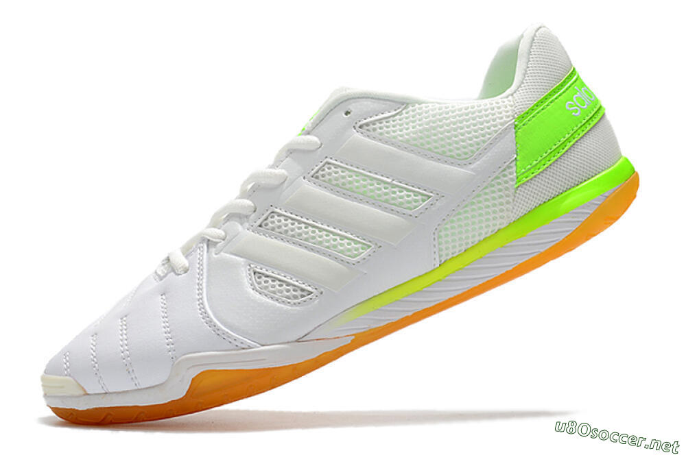 Men's Adidas Top Sala IC Football Shoes - White/Yellow 5