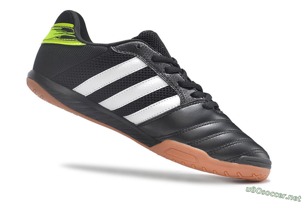 Men's Adidas Top Sala IC Football Shoes - Black/White/Yellow 4