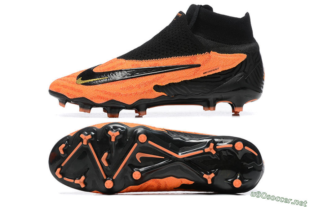 Men's Nike Phantom GX DF Elite FG Football Boots - Orange/Black/Gold 1