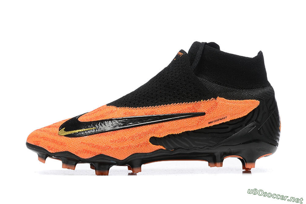 Men's Nike Phantom GX DF Elite FG Football Boots - Orange/Black/Gold 0