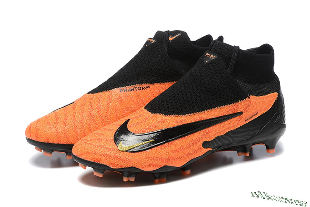 Men's Nike Phantom GX DF Elite FG Football Boots - Orange/Black/Gold 5
