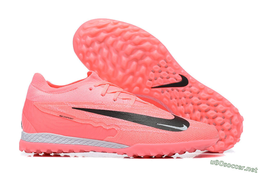 Men's Nike Phantom GX Elite TF Football Shoes - Pink/Black/White 2
