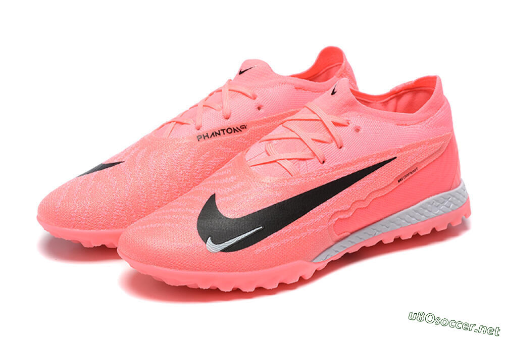 Men's Nike Phantom GX Elite TF Football Shoes - Pink/Black/White 5
