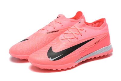 Men's Nike Phantom GX Elite TF Football Shoes - Pink/Black/White