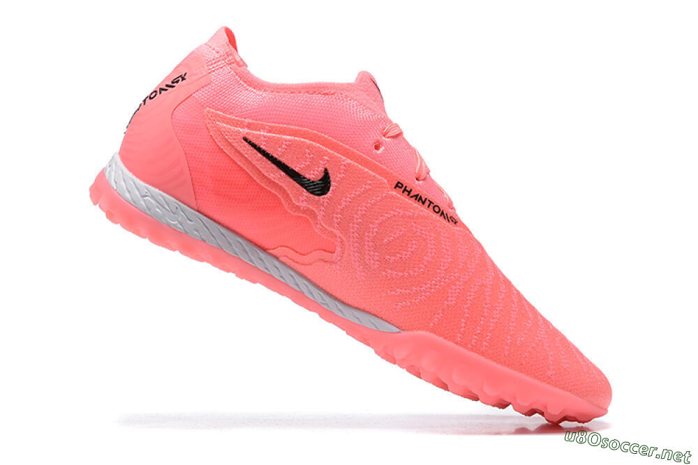 Men's Nike Phantom GX Elite TF Football Shoes - Pink/Black/White 7