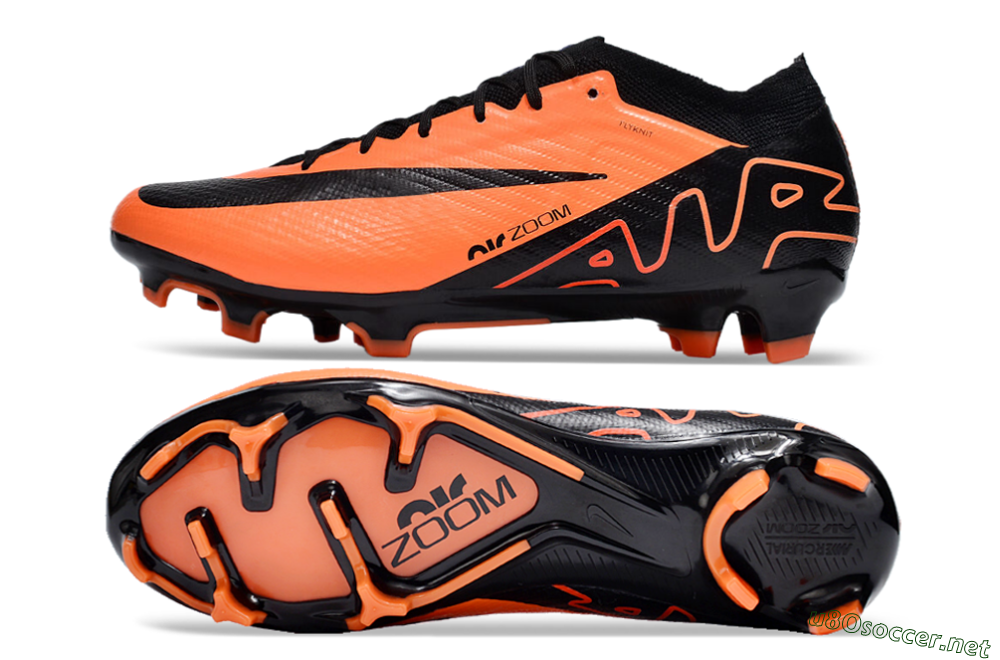 Men's Nike Air Zoom Mercurial Vapor 15 Elite FG Football Boots - Orange/Black 1