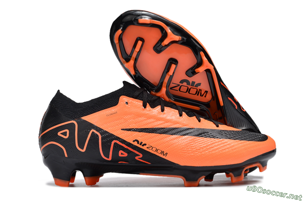 Men's Nike Air Zoom Mercurial Vapor 15 Elite FG Football Boots - Orange/Black 2