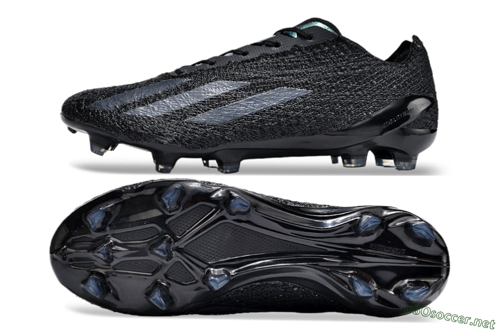 Men's Adidas X Crazyfast Strung+ FG Football Boots - Black/White 1