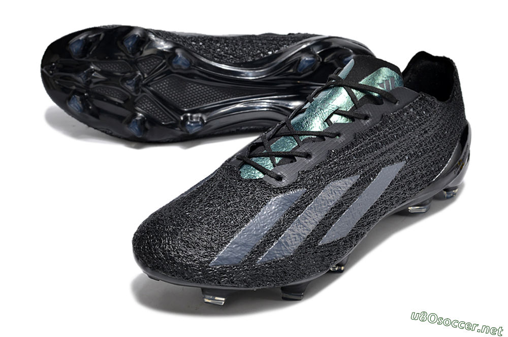 Men's Adidas X Crazyfast Strung+ FG Football Boots - Black/White 3