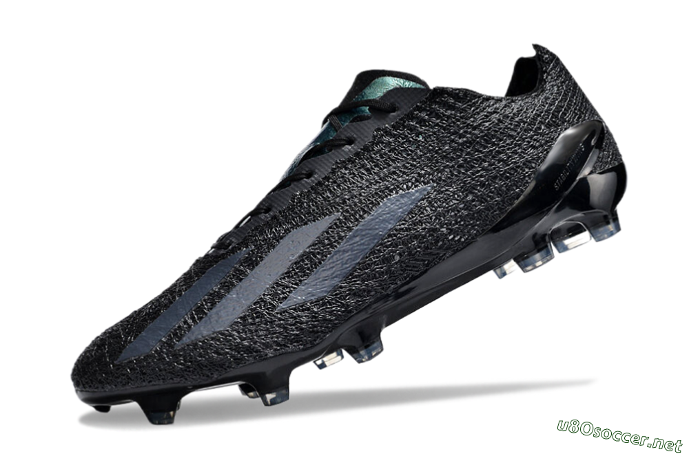 Men's Adidas X Crazyfast Strung+ FG Football Boots - Black/White 5