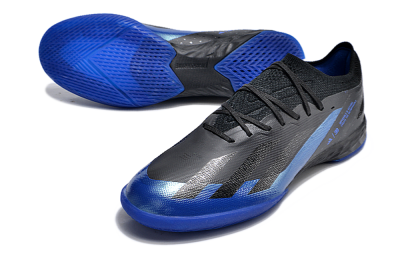 Men's Adidas X Crazyfast.1 IC Football Shoes - Blue/Black