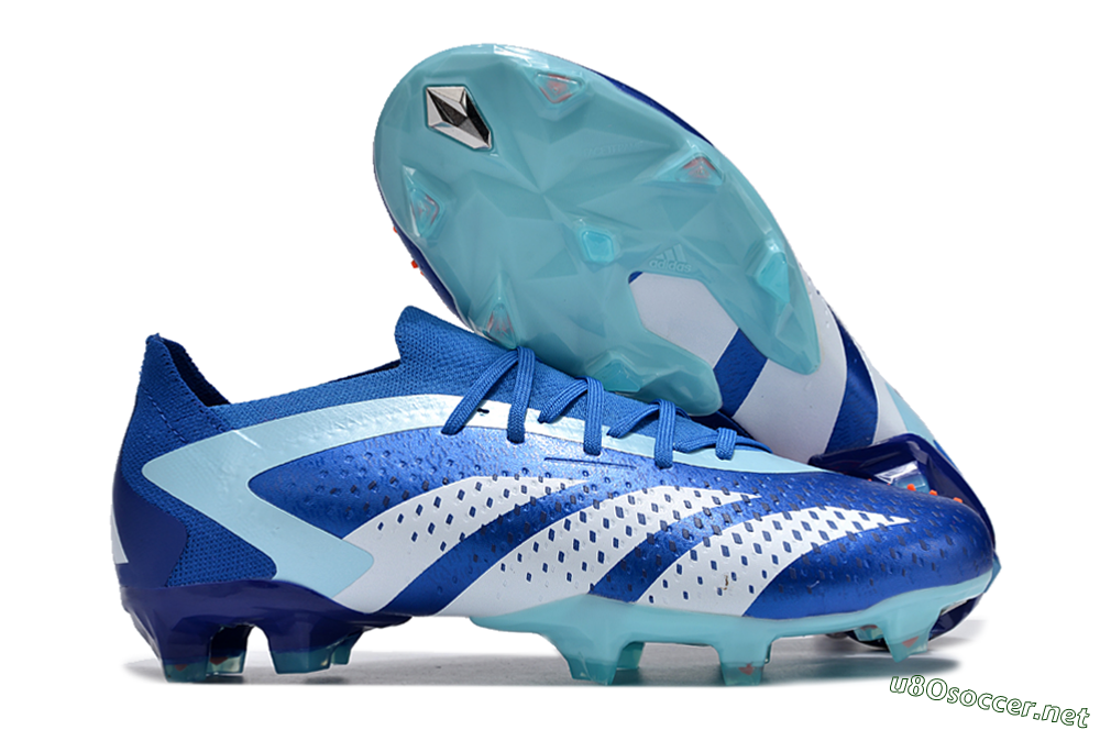 Men's Adidas Predator Accuracy Paul Pogba.1 FG Football Boots - Blue/White/Jade 2