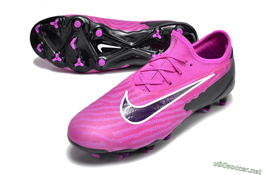 Men's Nike Phantom GX Academy FG Football Boots - Pink/Purple/Black 3