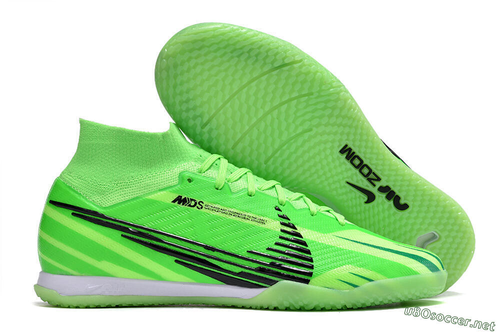 Men's Nike Air Zoom Mercurial Superfly 9 Elite Dream Speed 2024 IC Football Shoes - Yellow/Green/Black 2