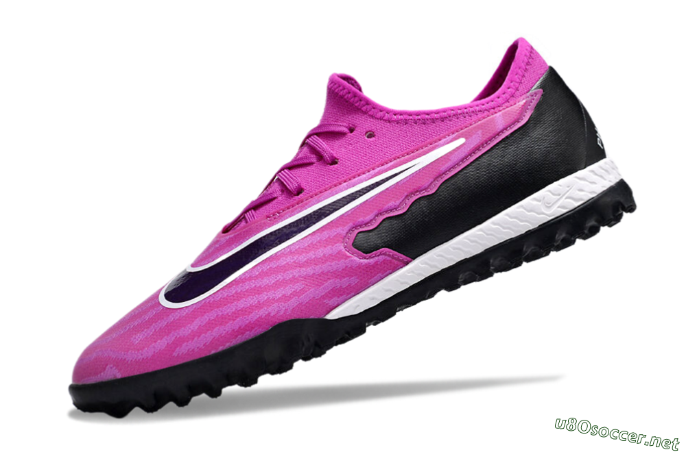 Men's Nike React Phantom GX Pro TF Football Shoes - Pink/Purple/Black 5