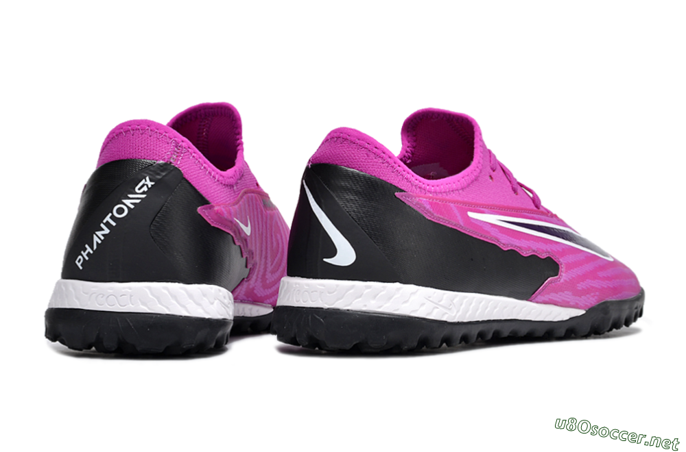 Men's Nike React Phantom GX Pro TF Football Shoes - Pink/Purple/Black 6