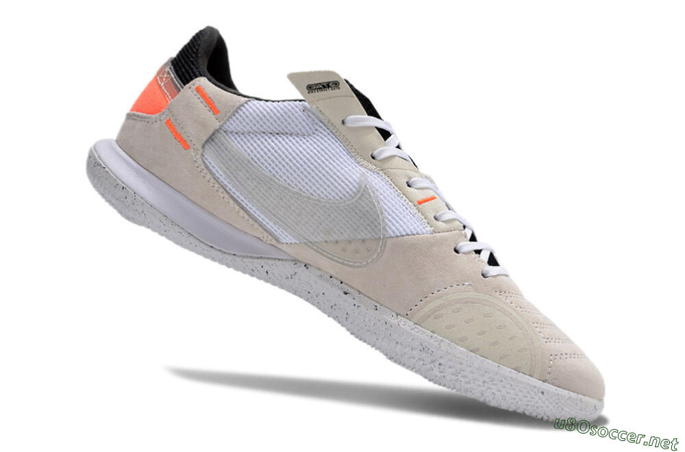 Men's Nike Street Gato IC Football Shoes - Brown/White/Orange 4