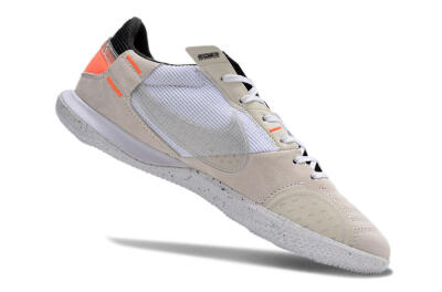 Men's Nike Street Gato IC Football Shoes - Brown/White/Orange