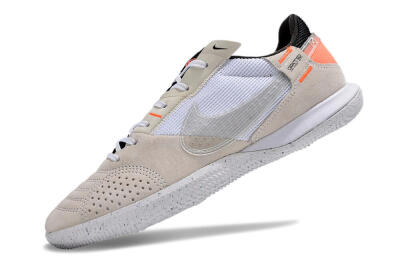 Men's Nike Street Gato IC Football Shoes - Brown/White/Orange