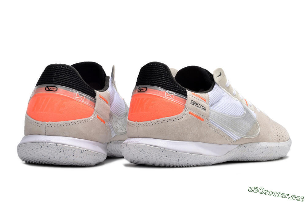 Men's Nike Street Gato IC Football Shoes - Brown/White/Orange 6