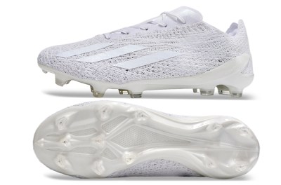 Men's Adidas X Crazyfast Strung+ FG Football Boots - White/Beige
